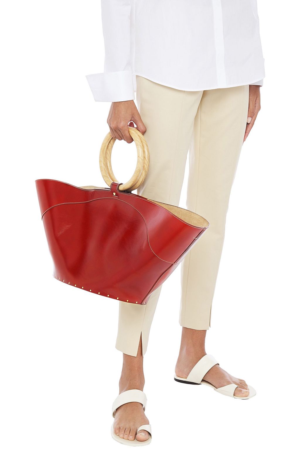THE ROW Market leather tote