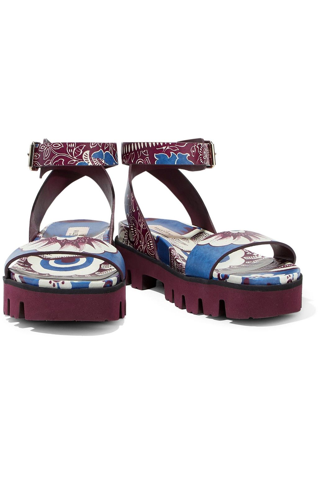 VALENTINO GARAVANI Printed leather sandals