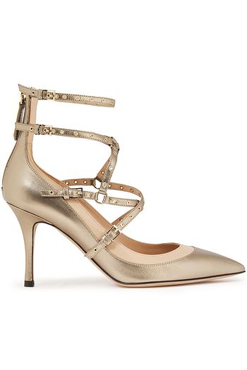 metallic designer shoes
