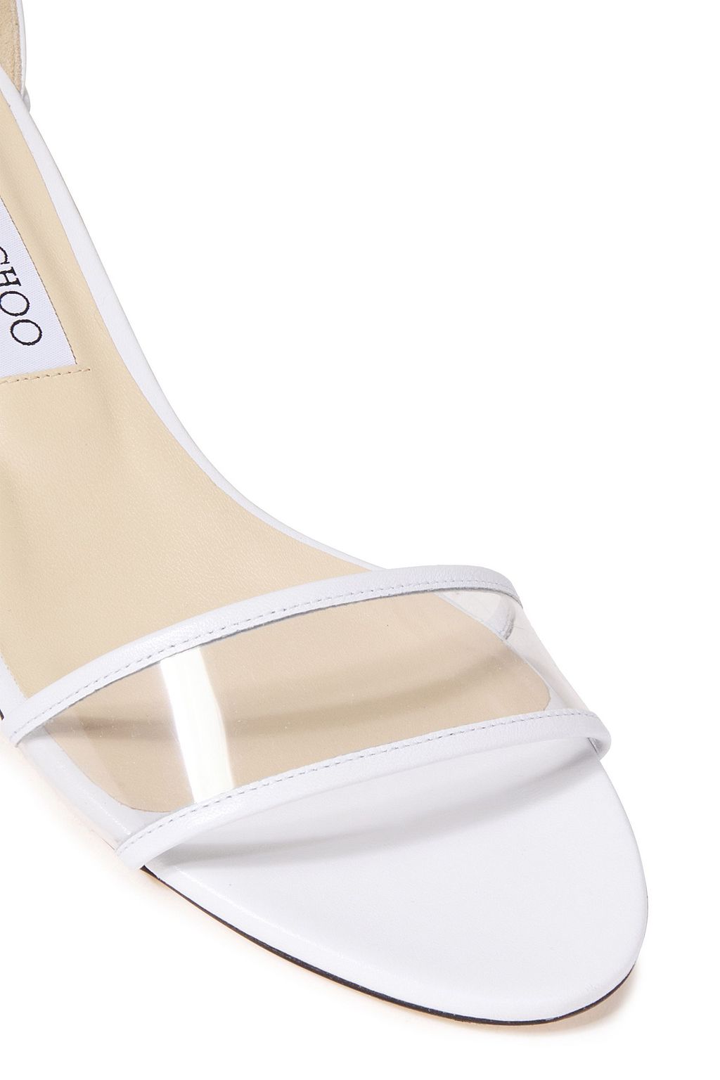 JIMMY CHOO Jaimie 40 leather and PVC sandals