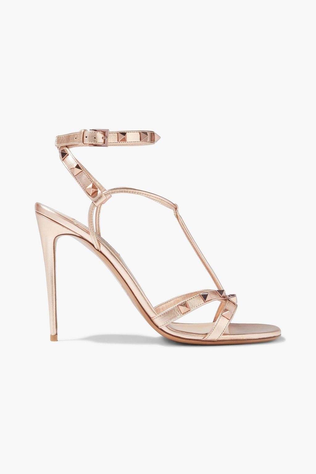 valentino rose gold sandals