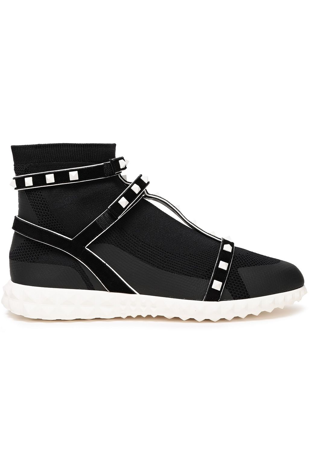 valentino black studded shoes
