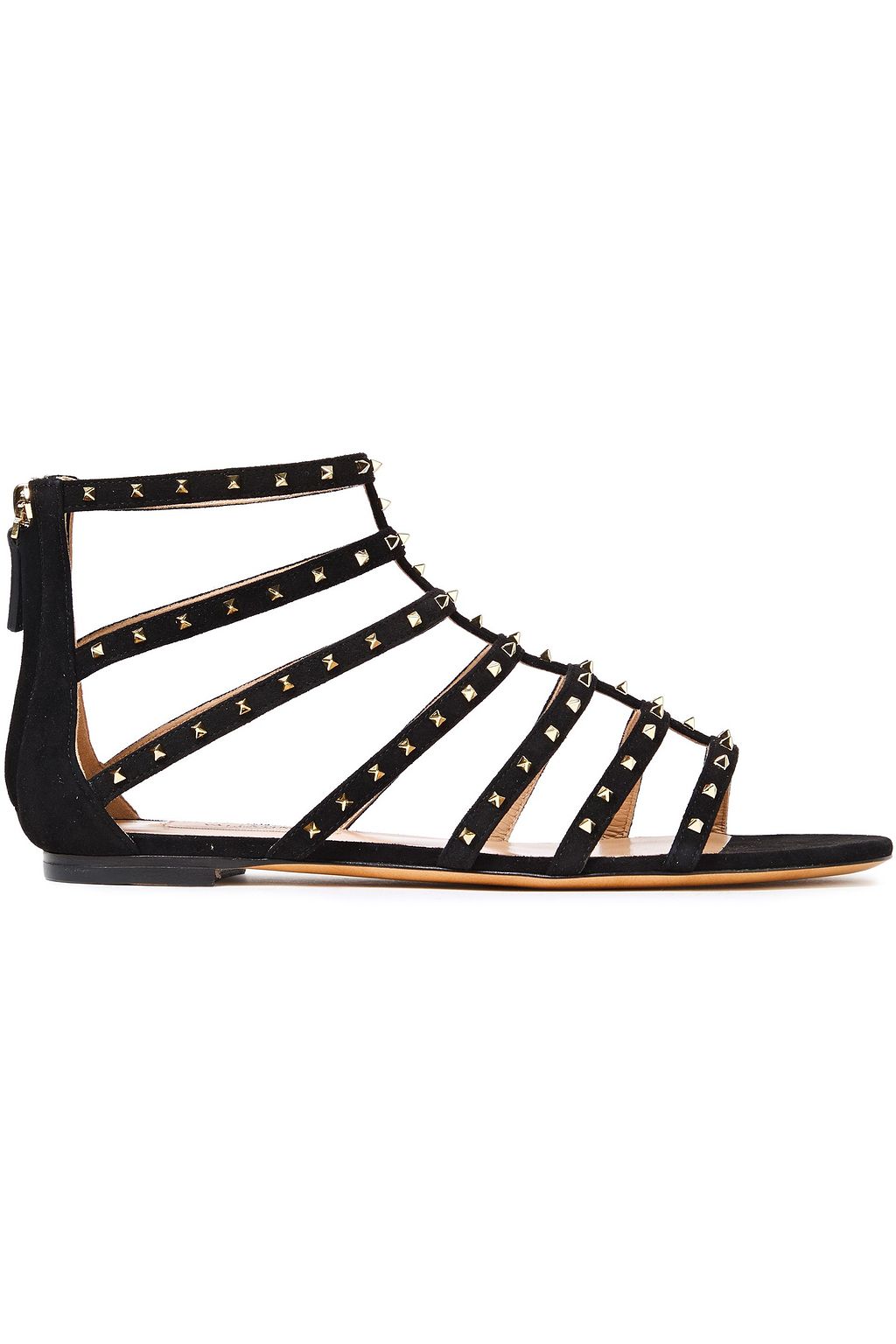 valentino rockstud suede sandal