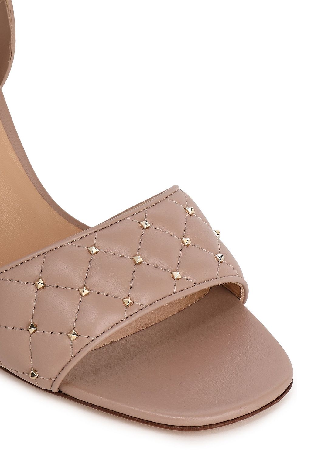 VALENTINO GARAVANI Rockstud Spike quilted leather sandals