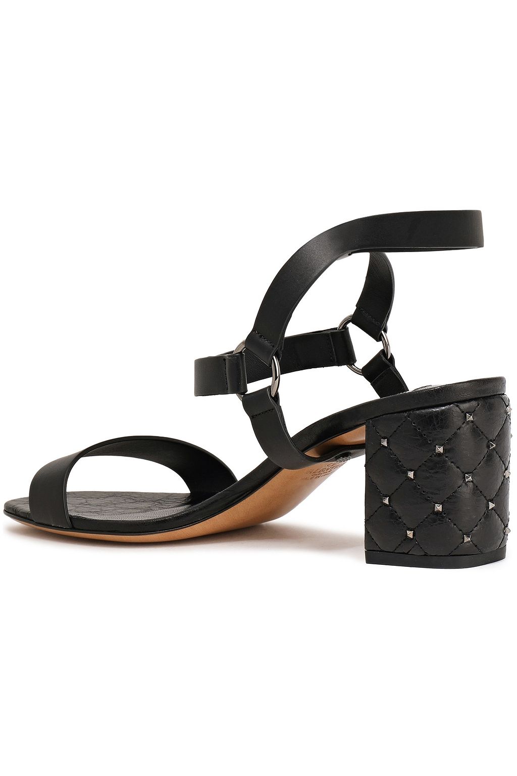 VALENTINO GARAVANI Rockstud Spike quilted leather sandals