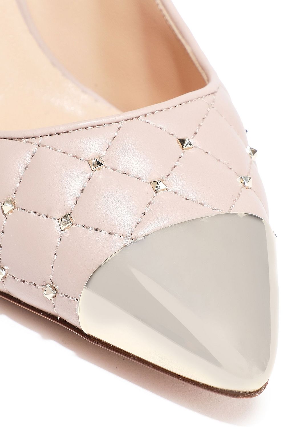 VALENTINO GARAVANI Rockstud Spike quilted leather pumps