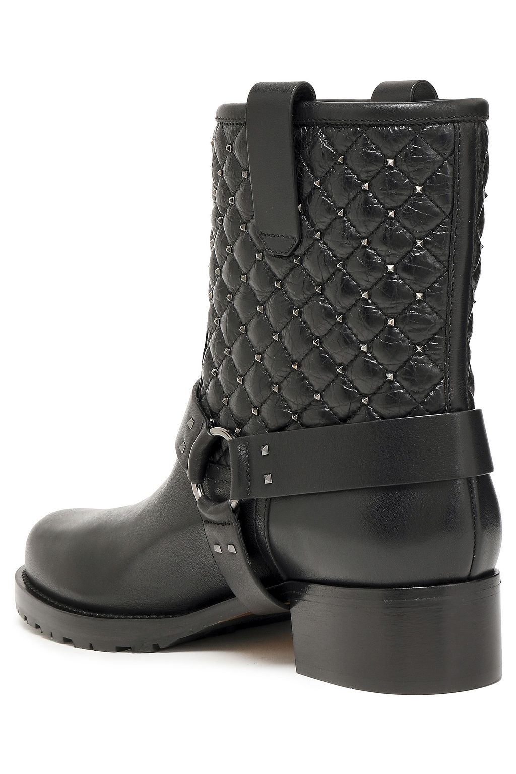 VALENTINO GARAVANI Rockstud quilted leather boots