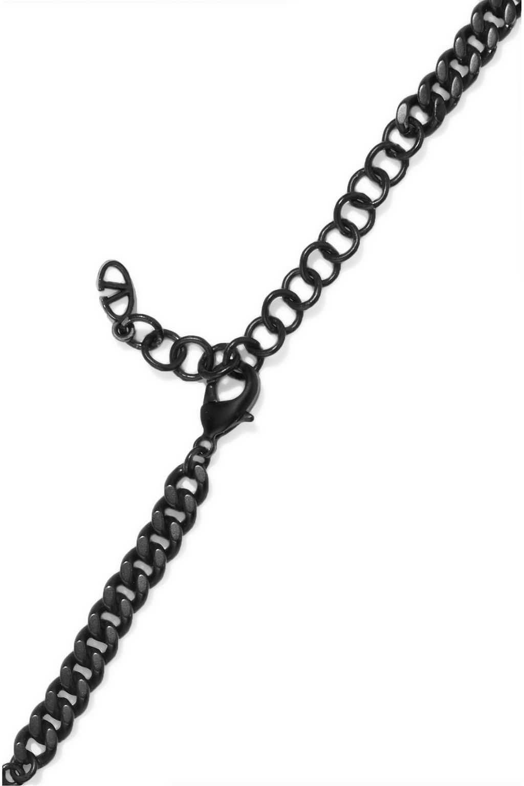 VALENTINO GARAVANI Coated metal and crystal necklace