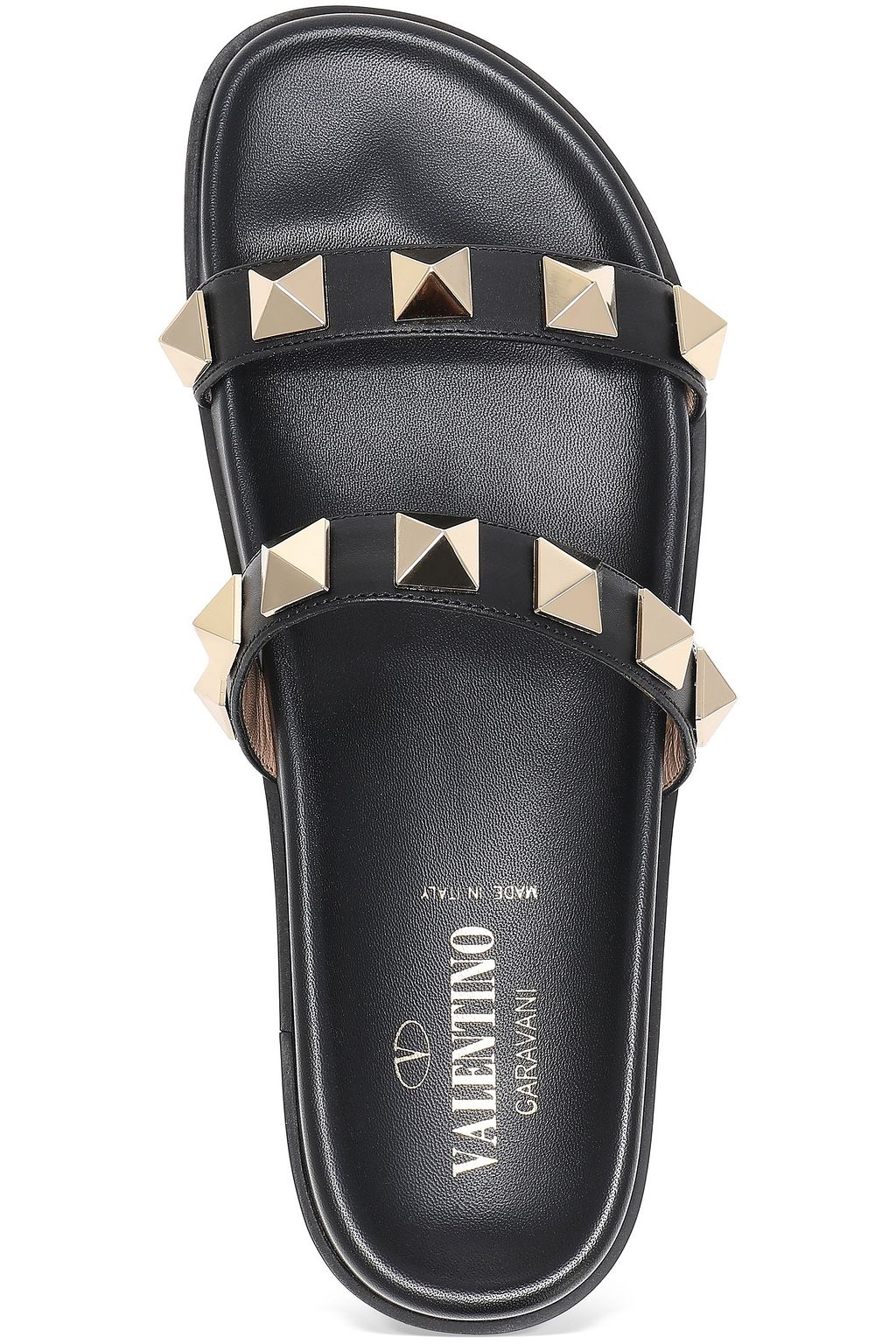 VALENTINO GARAVANI Rockstud leather slides