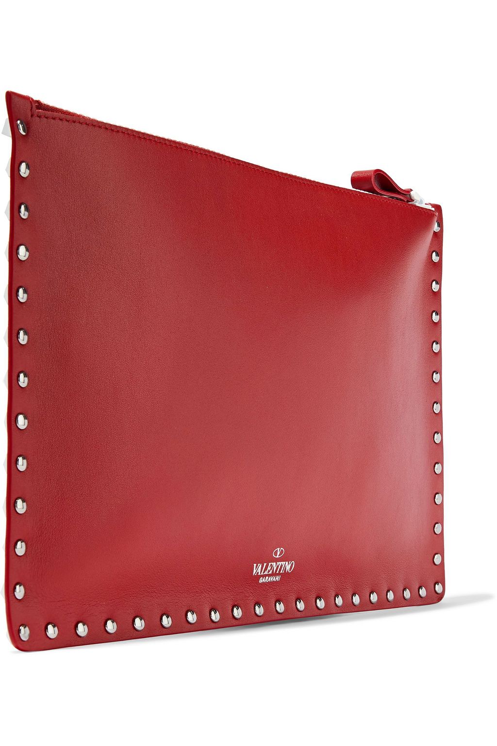 VALENTINO GARAVANI Rockstud two-tone leather pouch