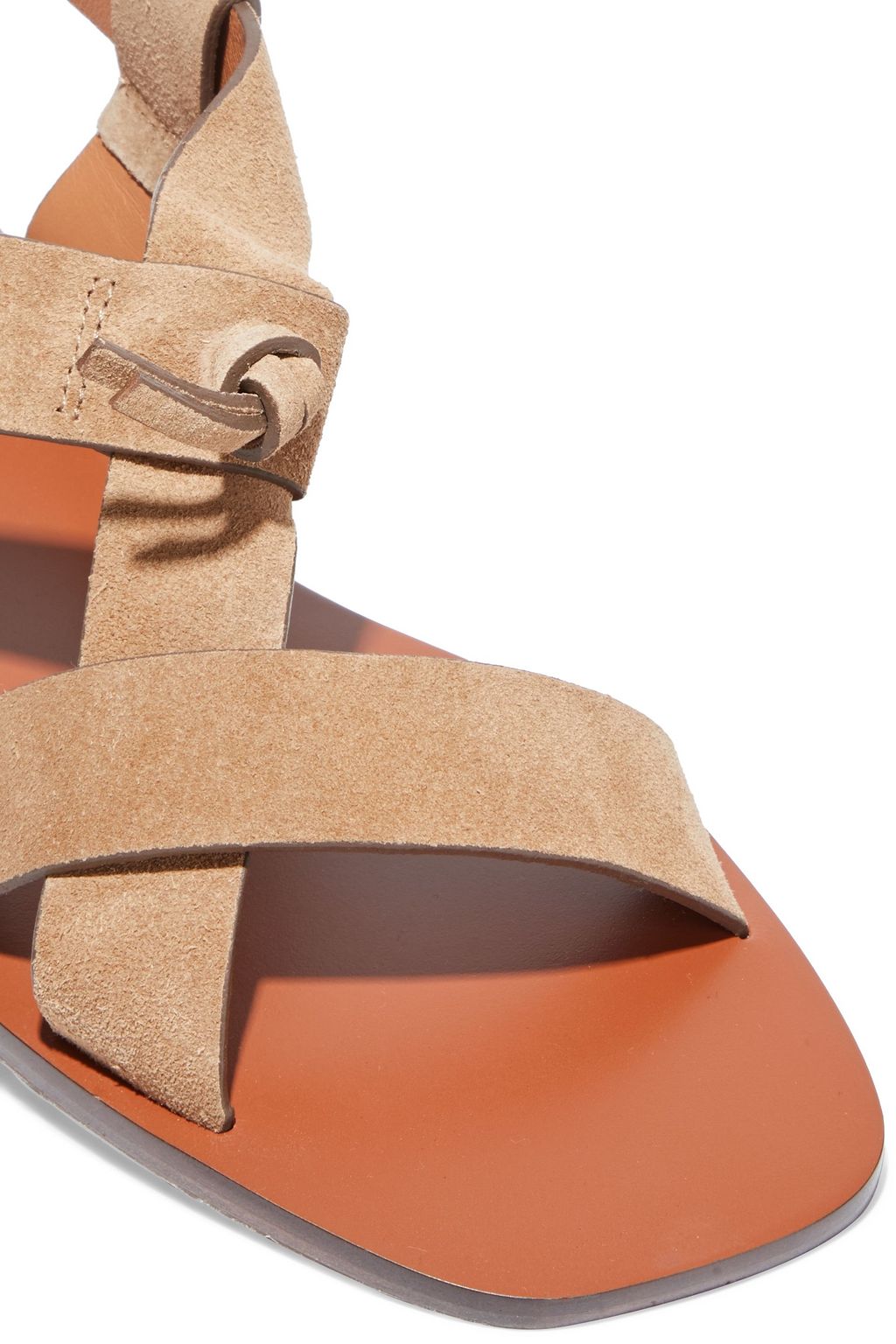 ZIMMERMANN Knotted suede slingback sandals