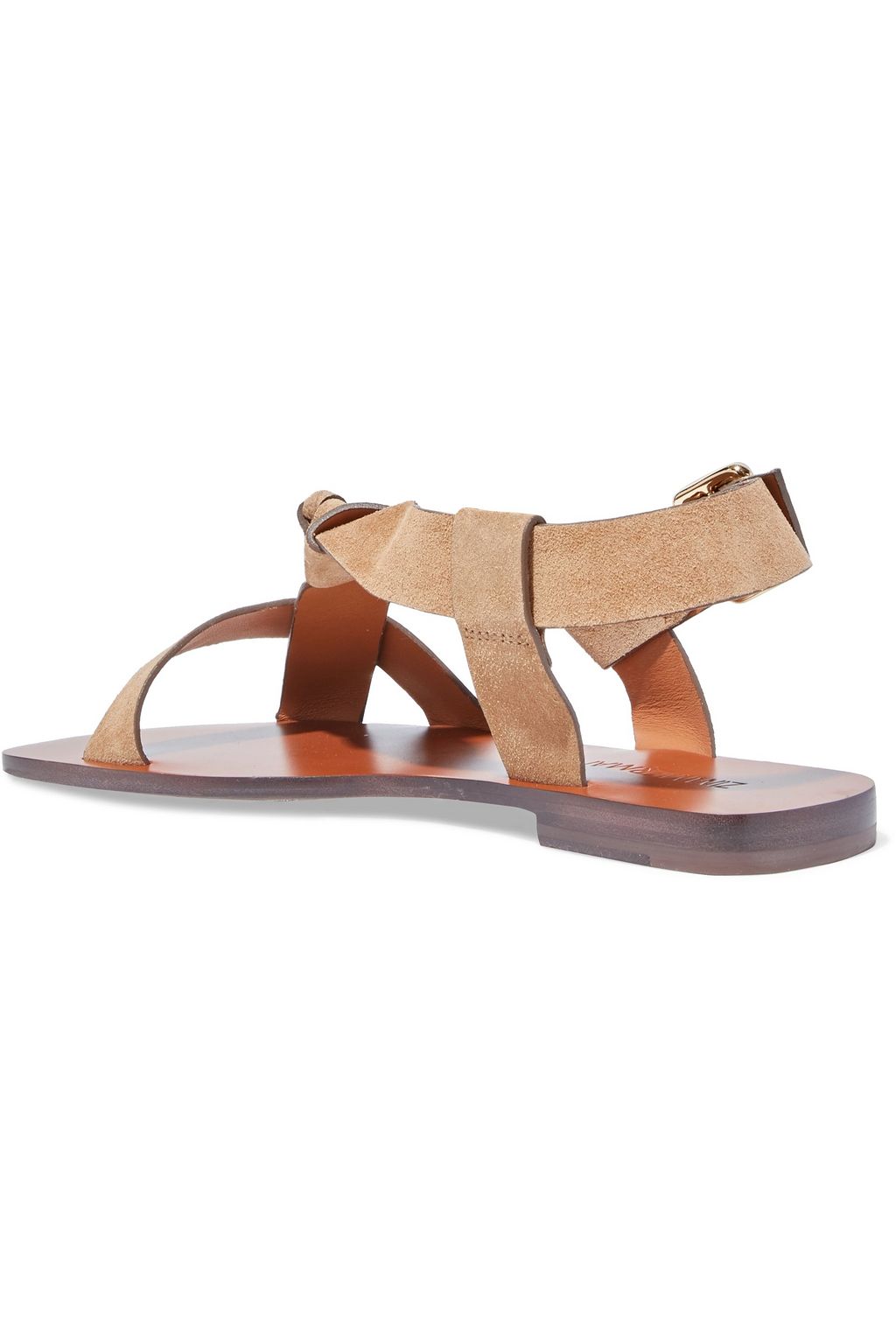 ZIMMERMANN Knotted suede slingback sandals