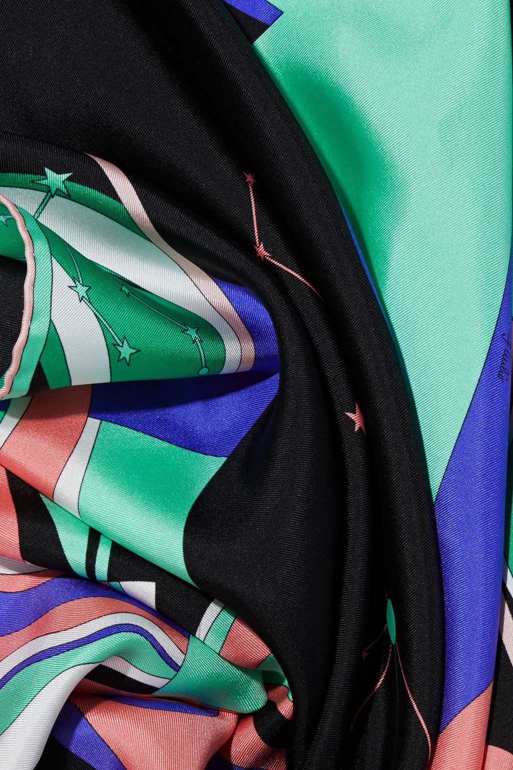 PUCCI Printed silk-twill scarf