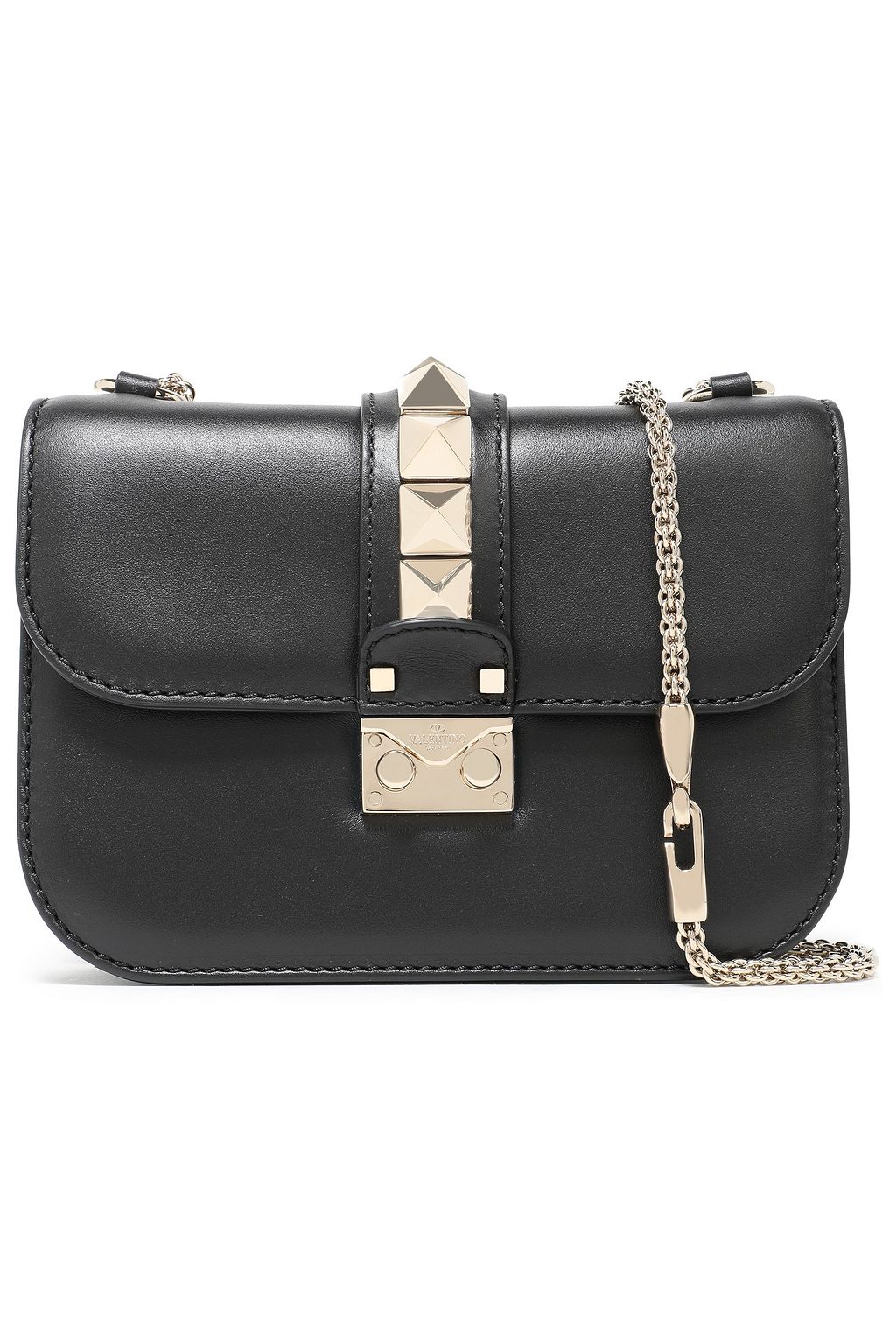 valentino garavani lock small leather shoulder bag