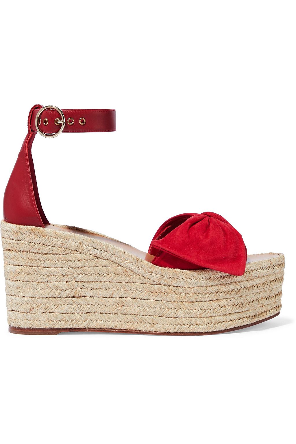 red bow sandals