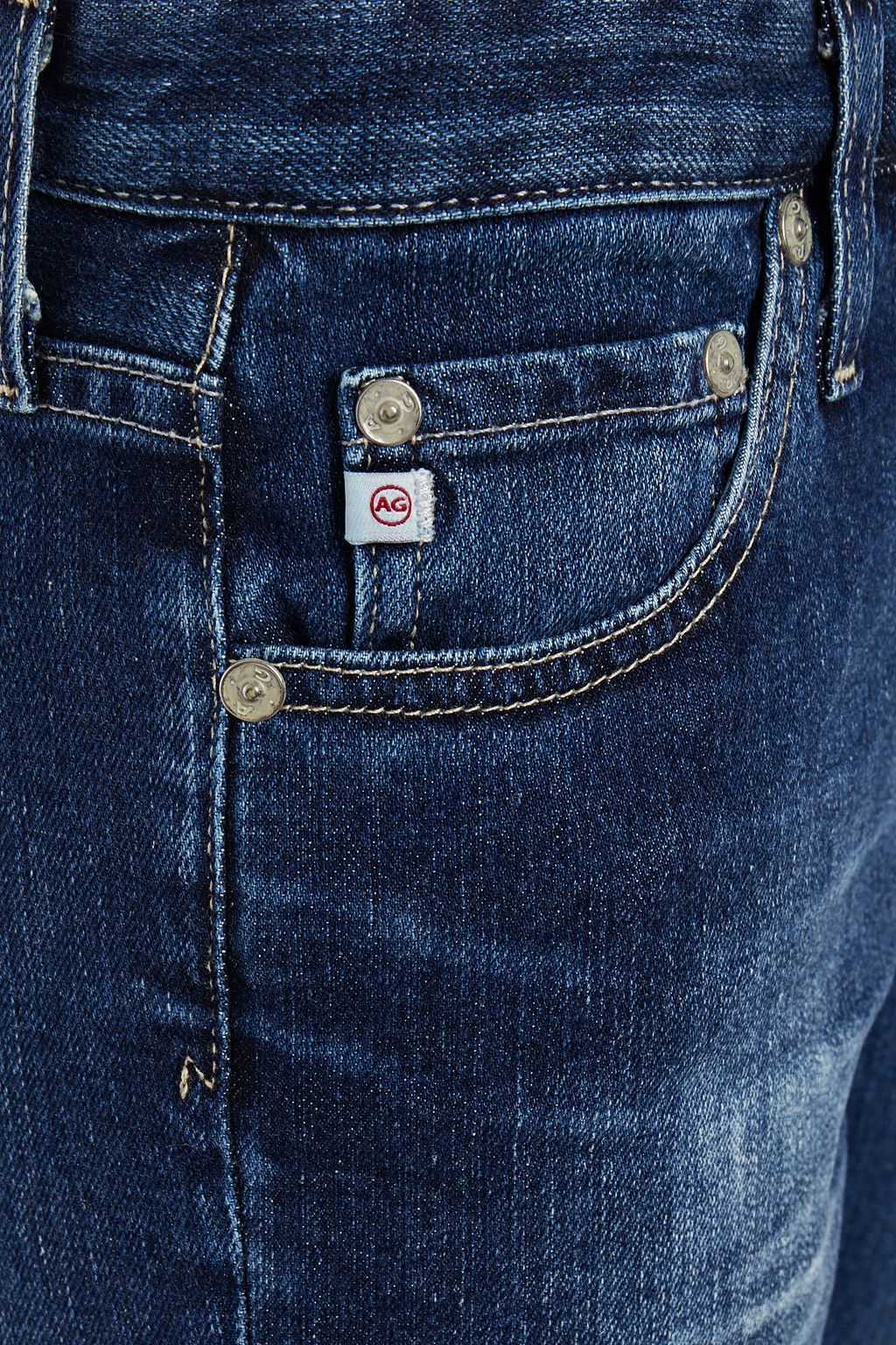 AG JEANS Distressed mid-rise kick-flare jeans