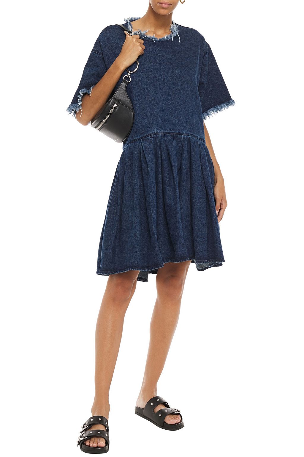 MARQUES' ALMEIDA Frayed denim dress