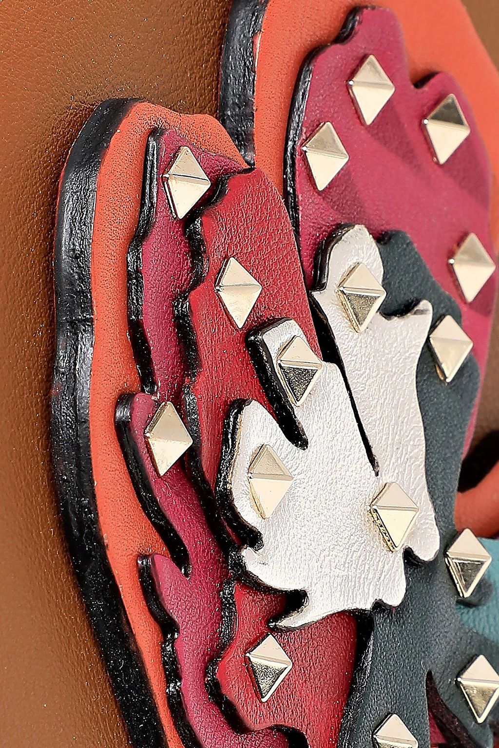 VALENTINO GARAVANI Embellished leather clutch