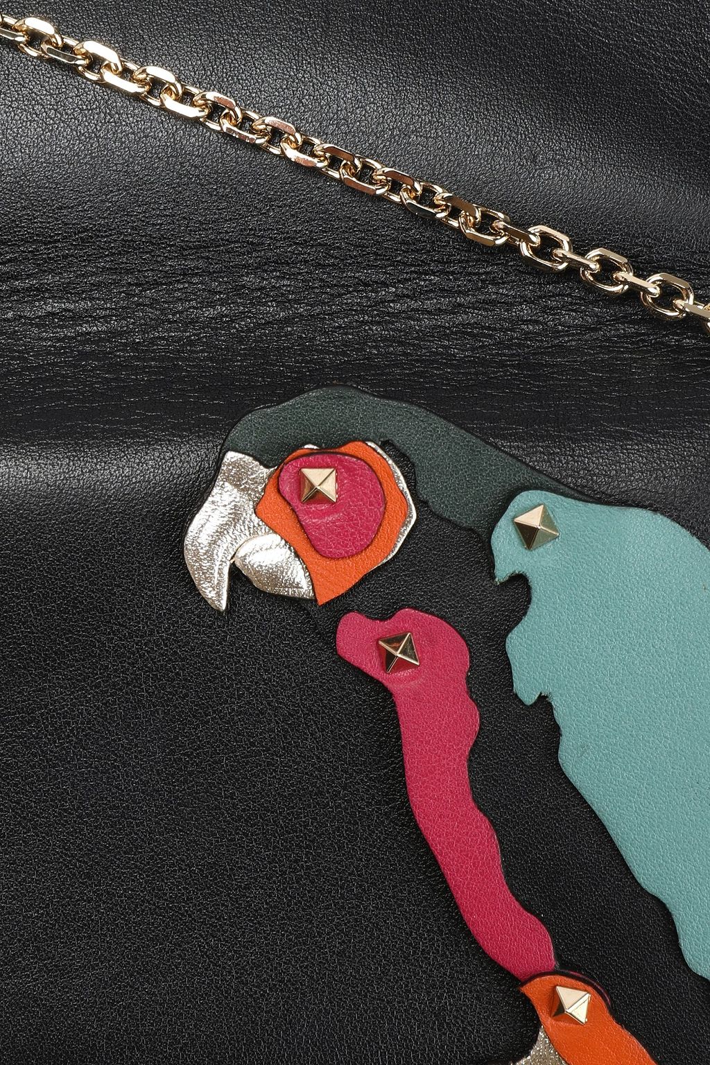 VALENTINO GARAVANI Embellished leather wallet