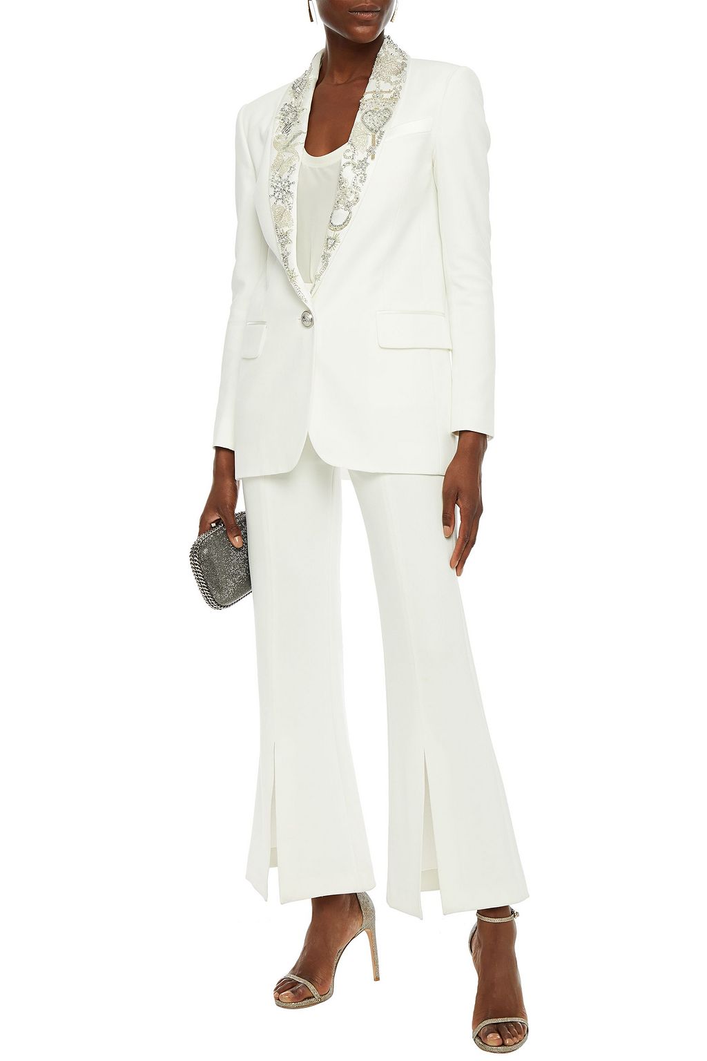 BALMAIN Embellished crepe blazer