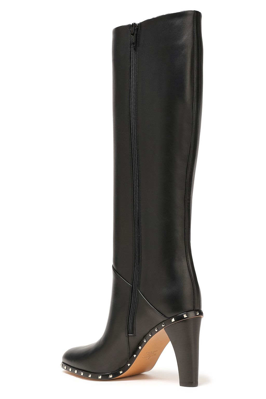 VALENTINO GARAVANI Rockstud leather knee boots
