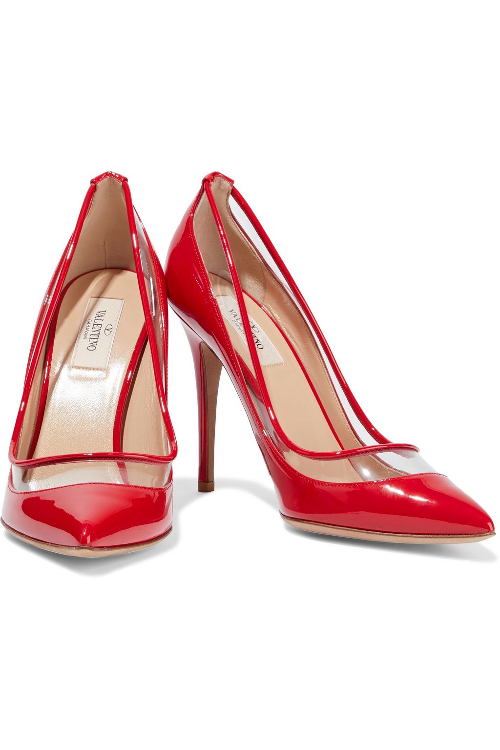 VALENTINO GARAVANI PVC and patent-leather pumps