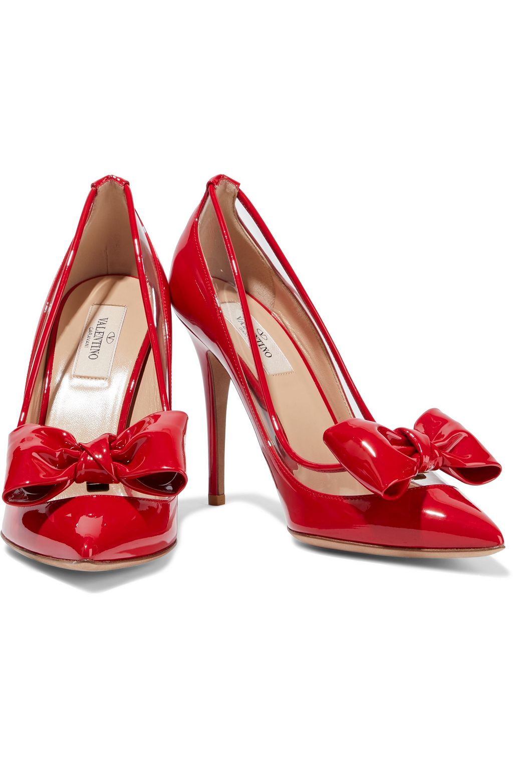 VALENTINO GARAVANI PVC and patent-leather pumps