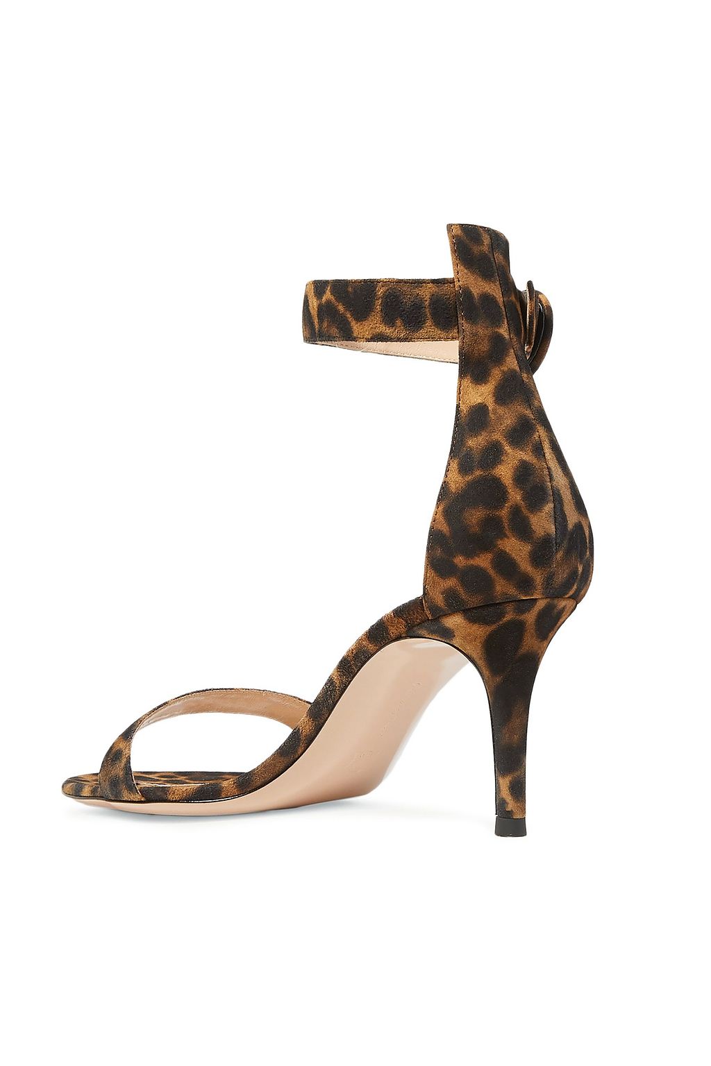 GIANVITO ROSSI Portofino 70 leopard-print suede sandals