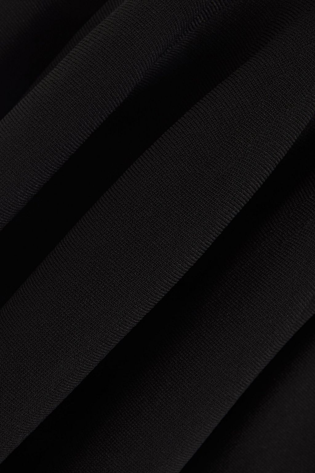 STELLA MCCARTNEY Fluted stretch-knit midi dress