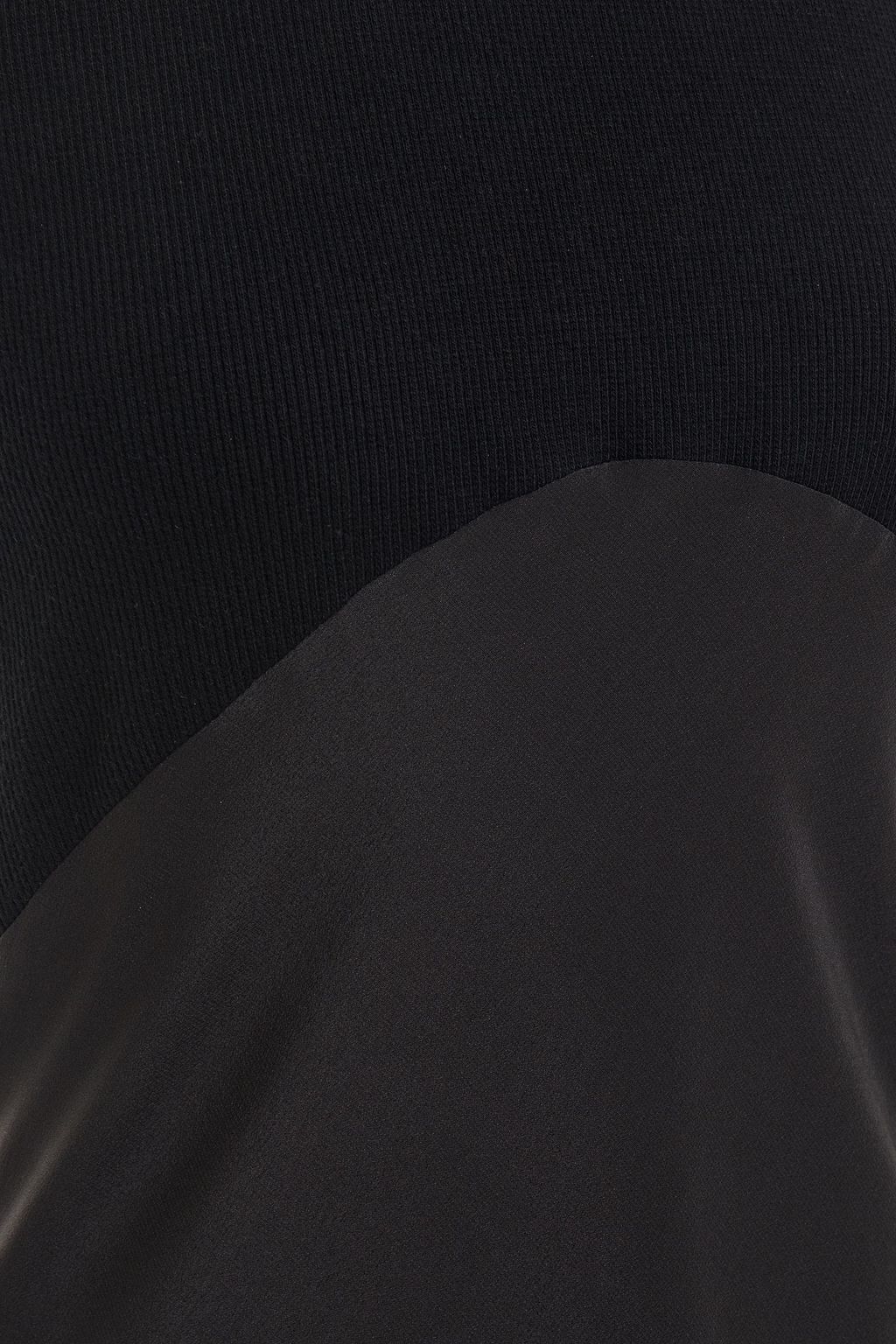 HAIDER ACKERMANN Paneled jersey and silk crepe de chine midi dress