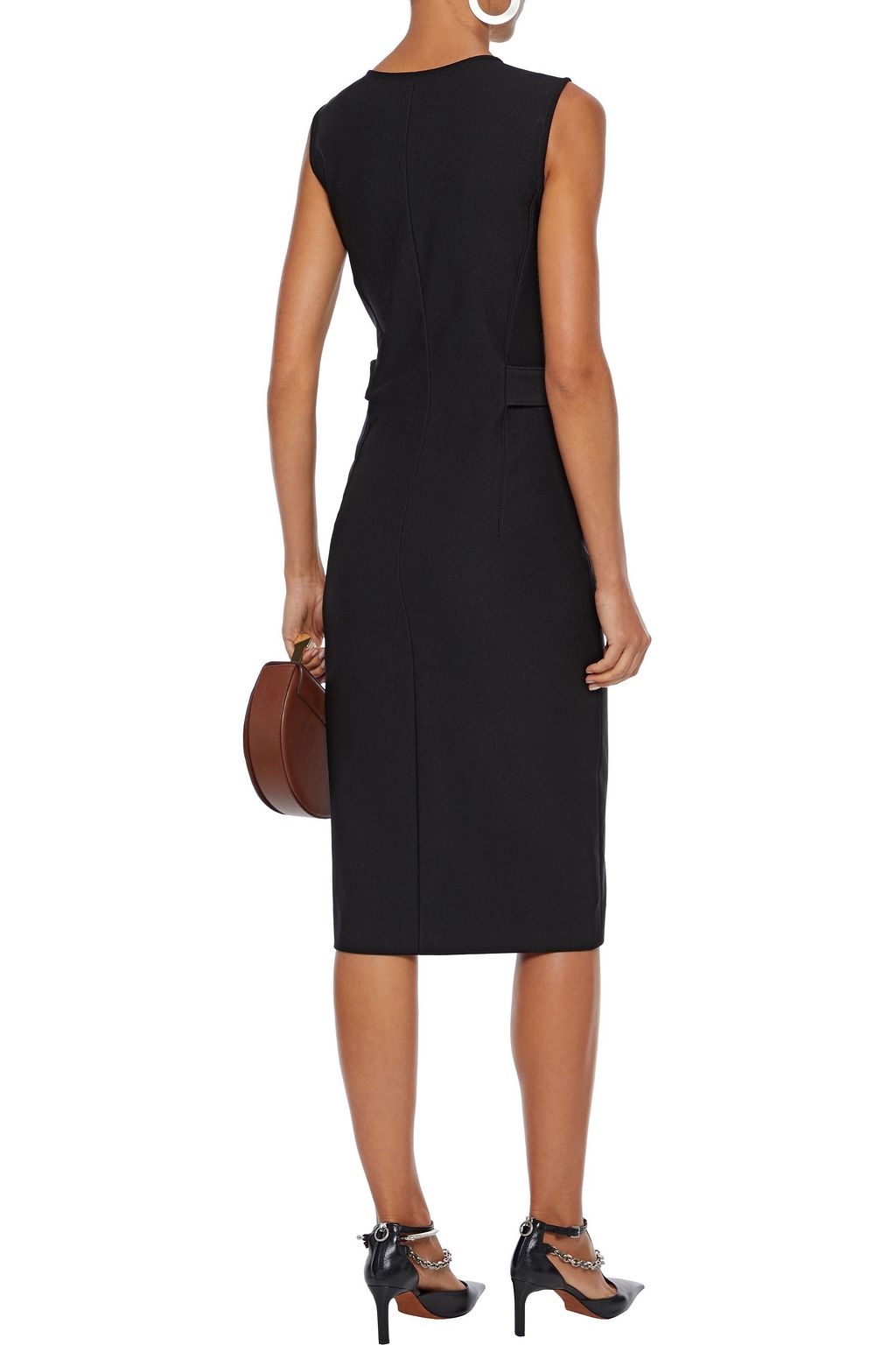 CAROLINA HERRERA Button-detailed drill dress