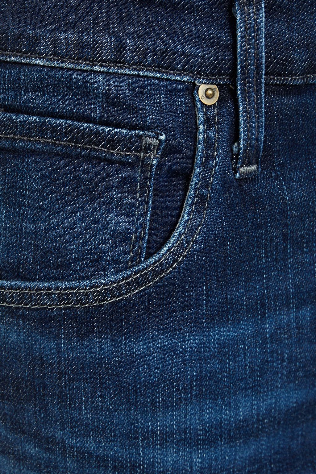 AG JEANS Cropped high-rise skinny jeans