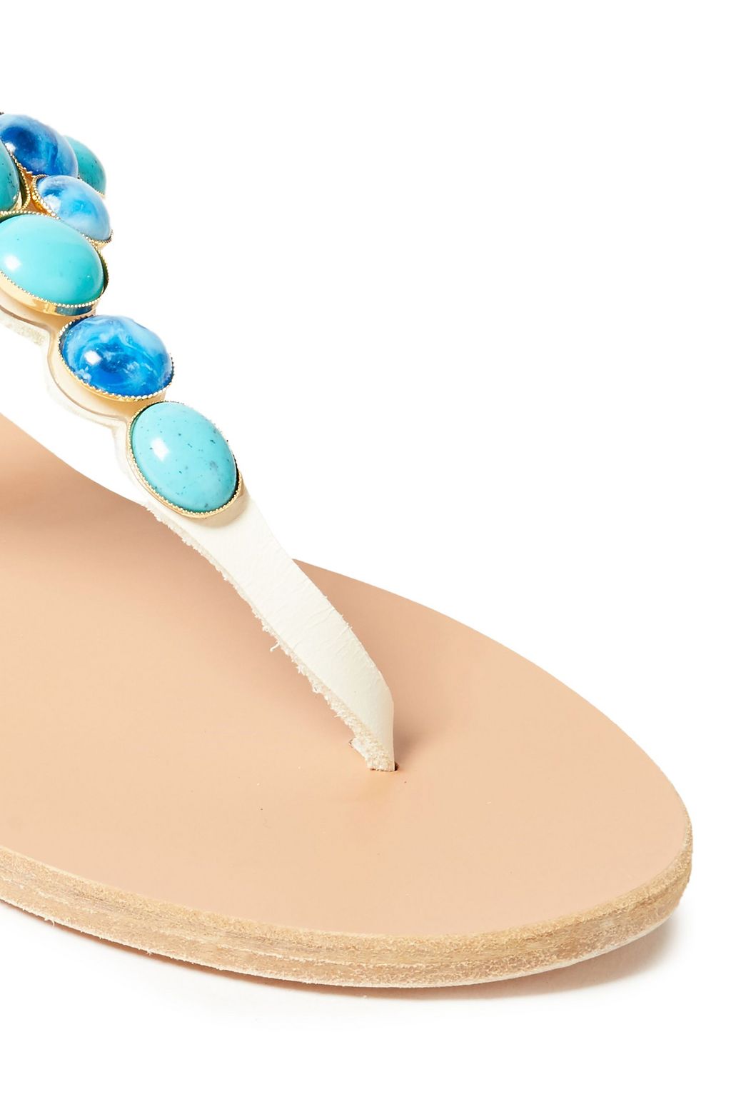 ANCIENT GREEK SANDALS Lina embellished leather sandals