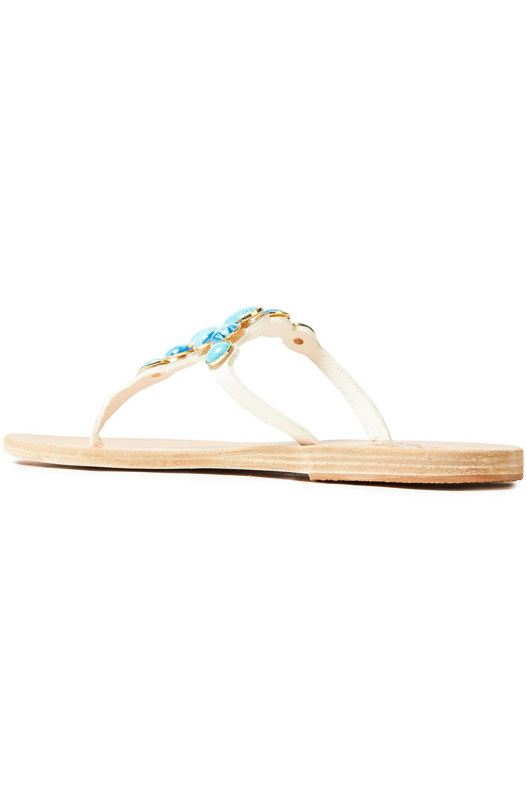 ANCIENT GREEK SANDALS Lina embellished leather sandals