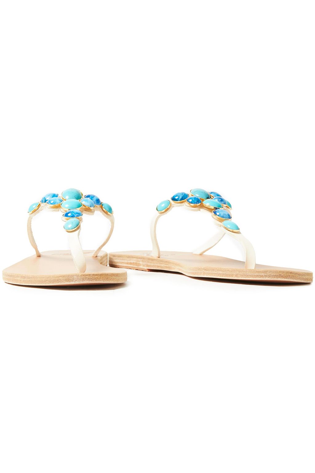 ANCIENT GREEK SANDALS Lina embellished leather sandals