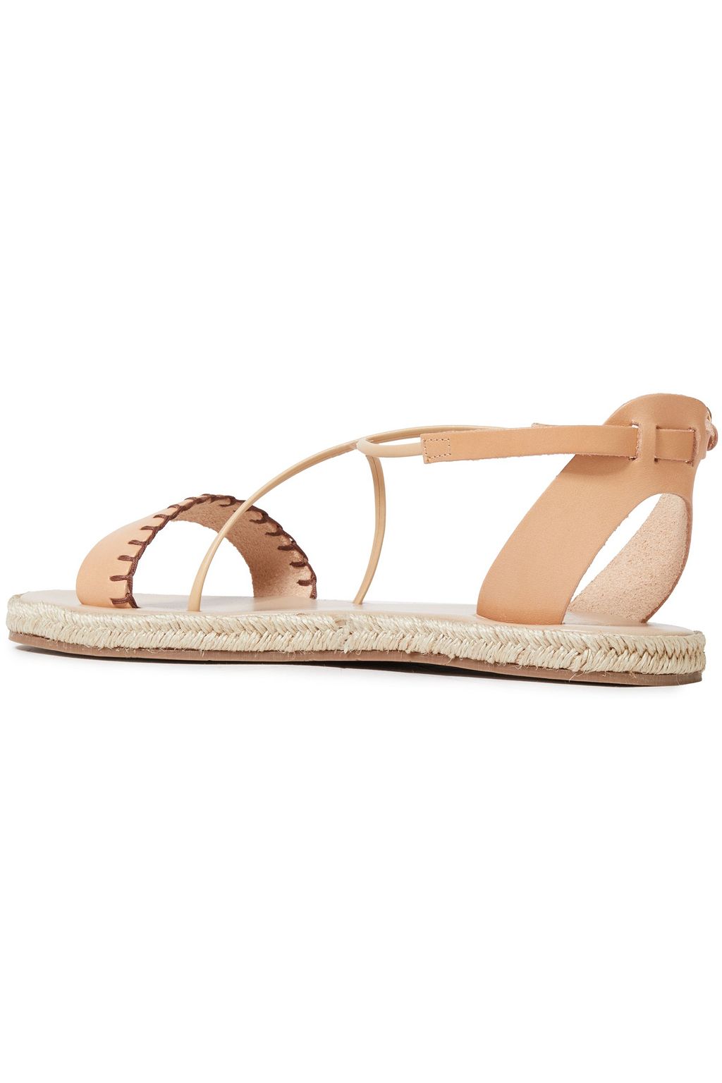 ANCIENT GREEK SANDALS Lola whipstitched leather espadrille sandals