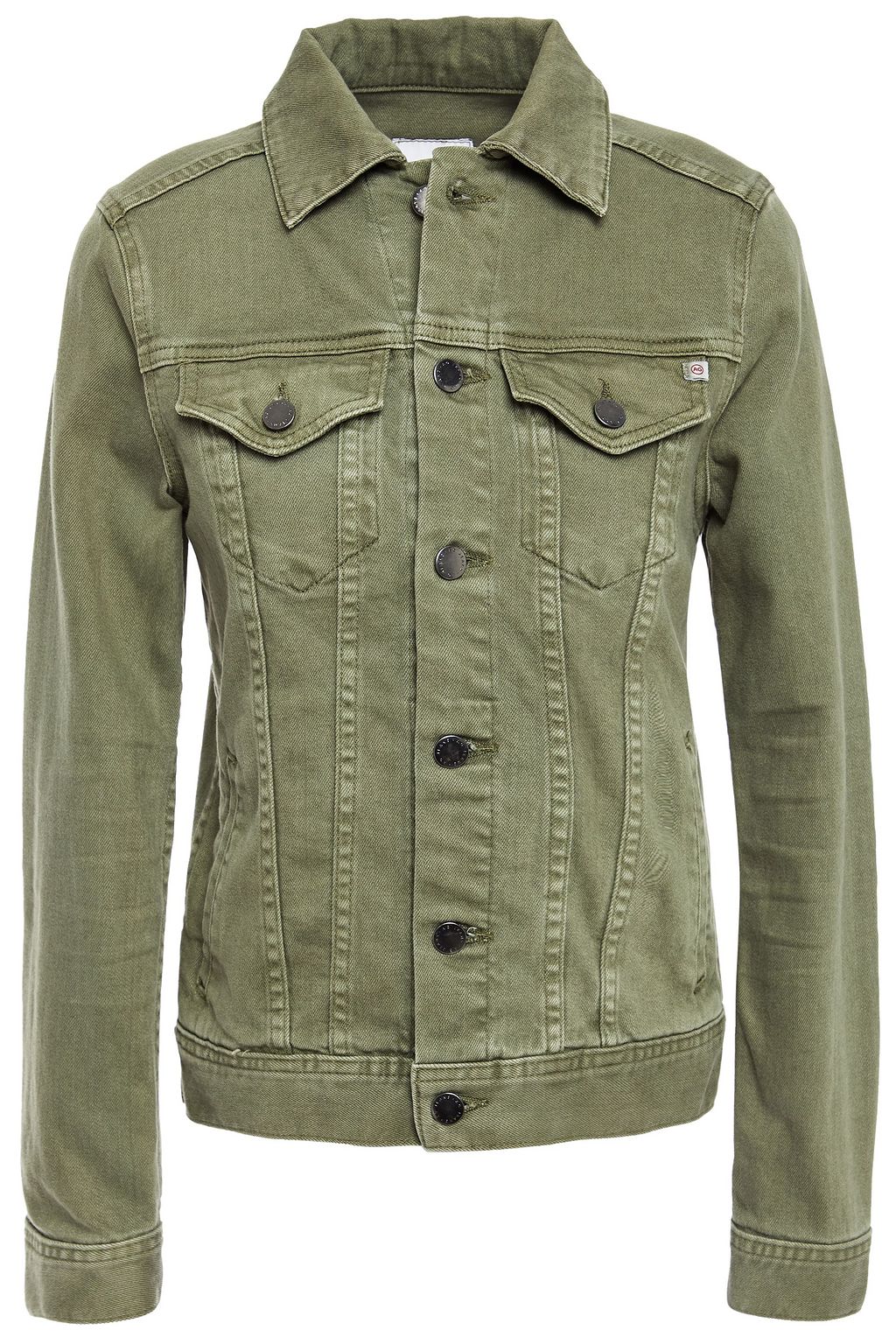 army green denim jacket
