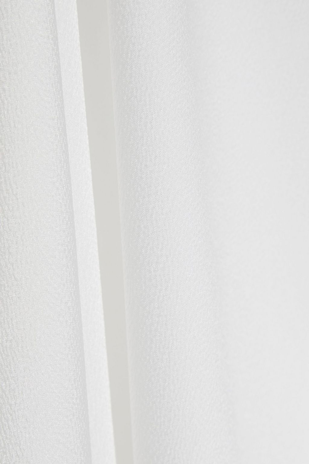 DKNY Hammered satin-paneled knitted sweater