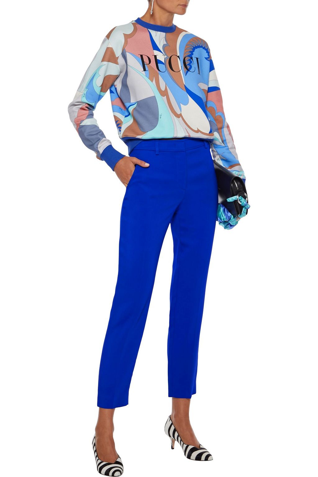 PUCCI Cropped stretch-crepe slim-leg pants