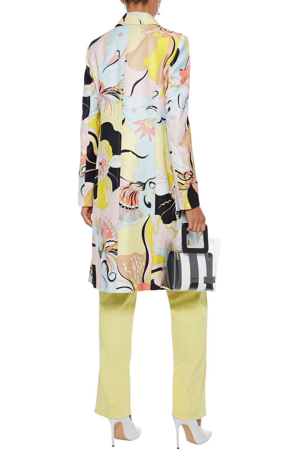 PUCCI Printed wool and silk-blend gabardine coat