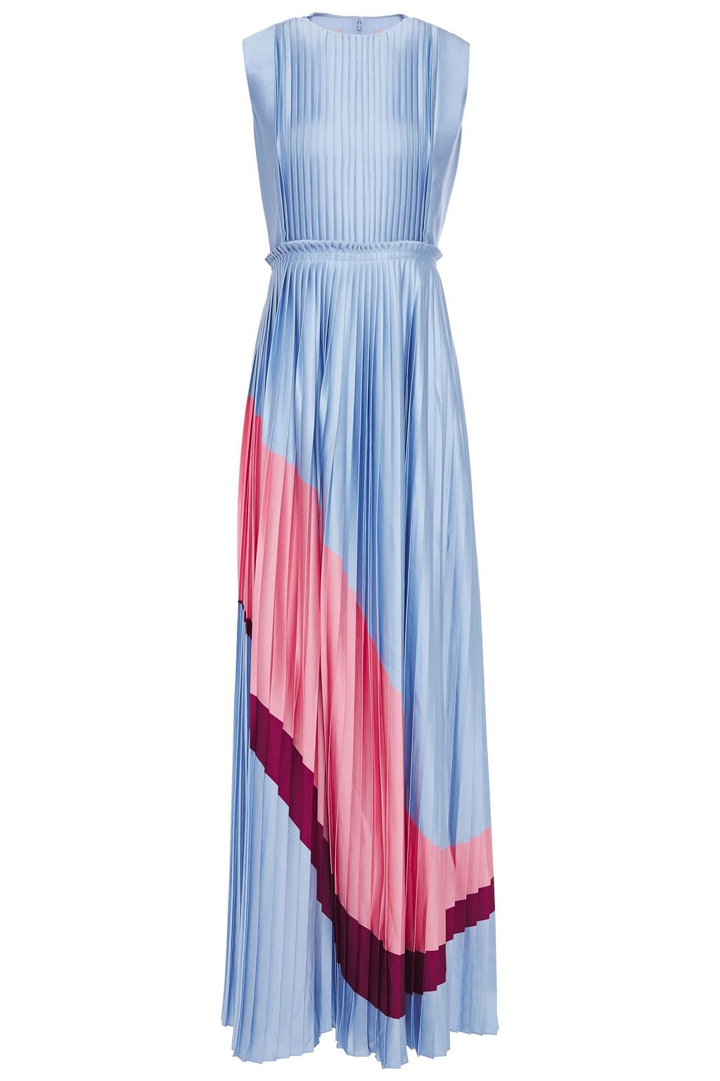 blue color maxi dress