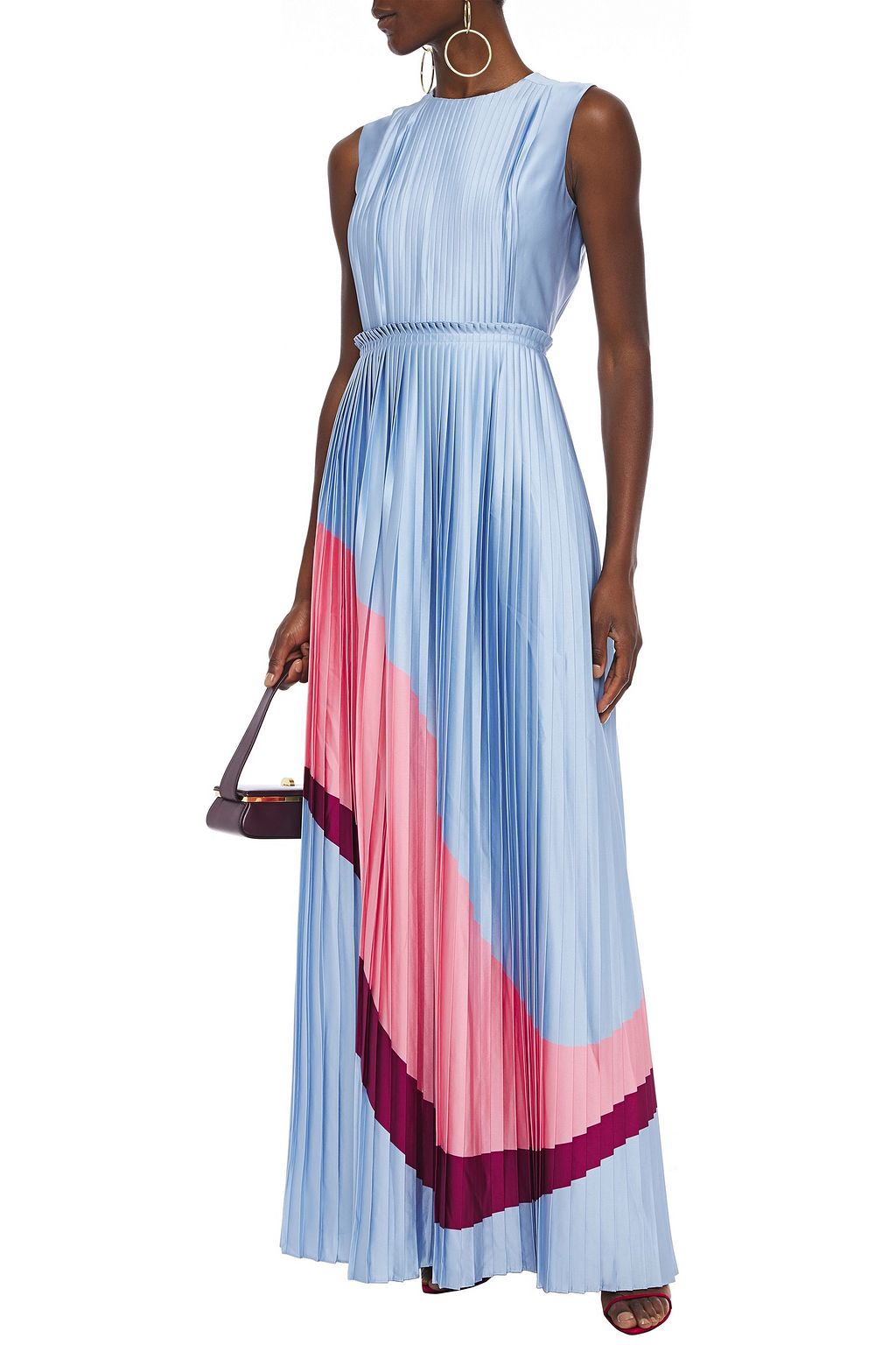 light colored maxi dress