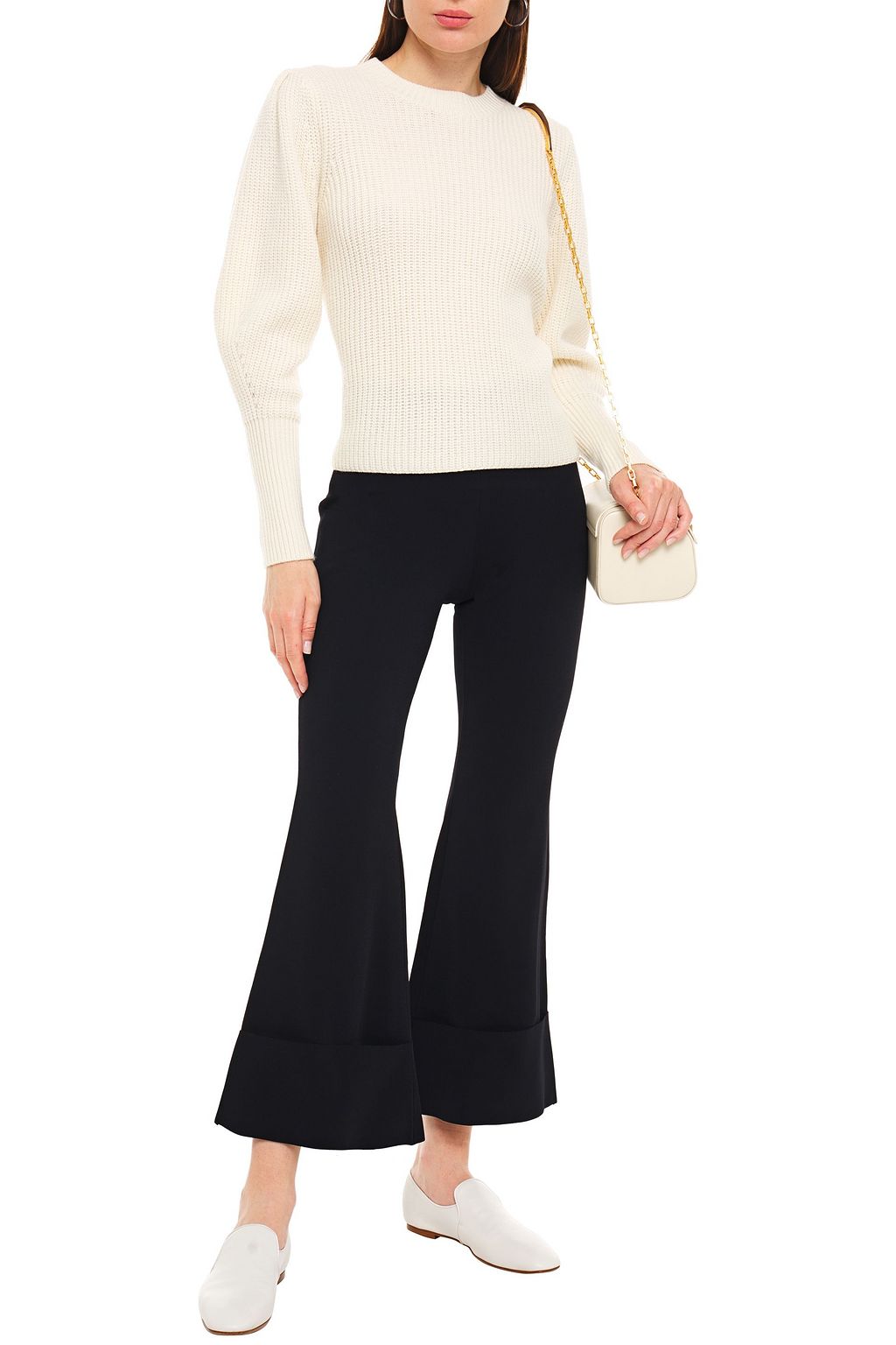 STELLA MCCARTNEY Stretch-knit kick-flare pants