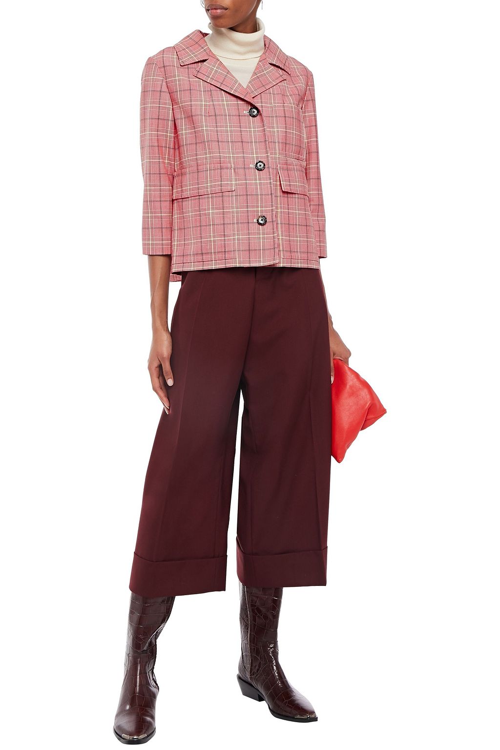 MARNI Prince of Wales checked woven jacket