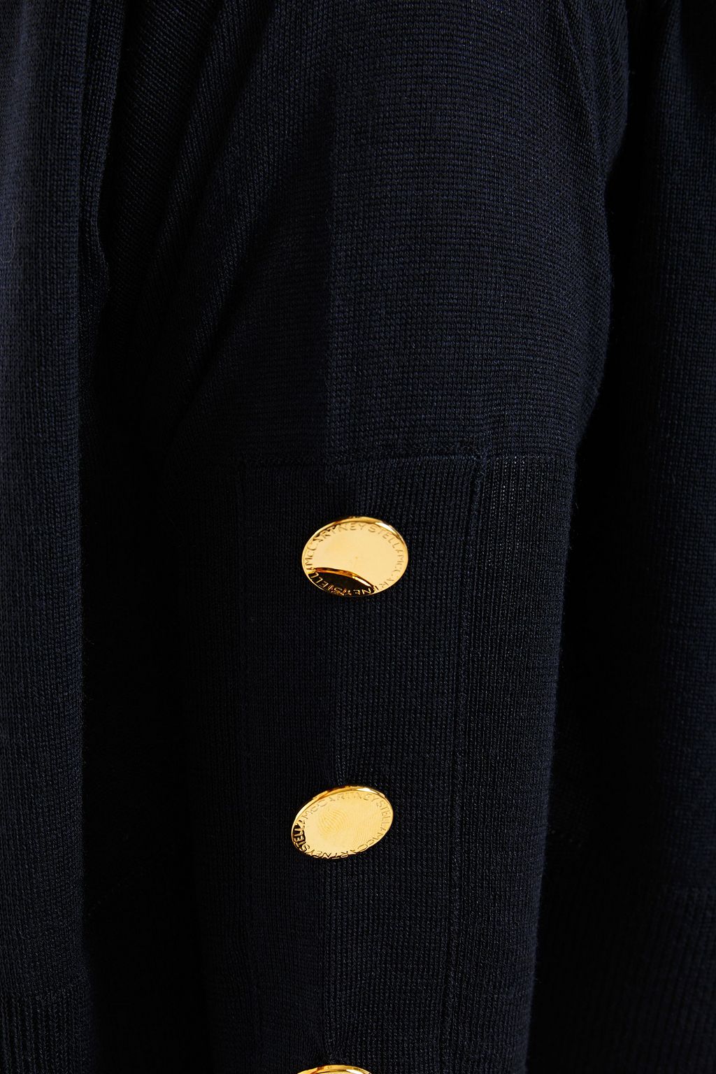 STELLA MCCARTNEY Button-embellished wool and silk-blend sweater
