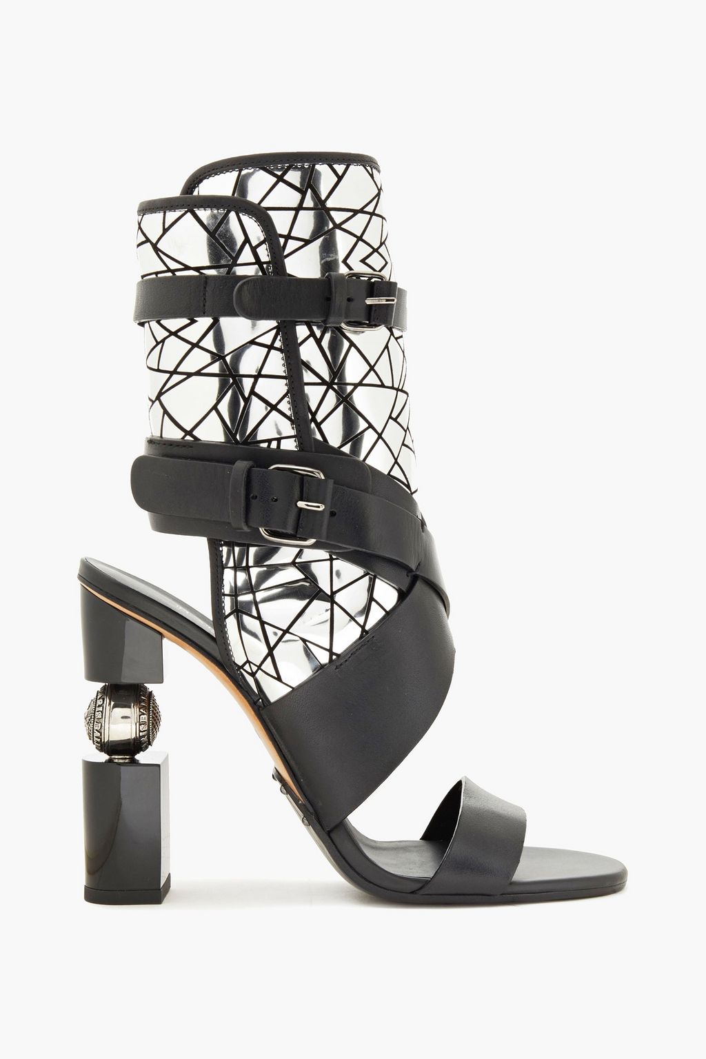 BALMAIN Jacklyn embellished leather sandals | Sale up off | OUTNET