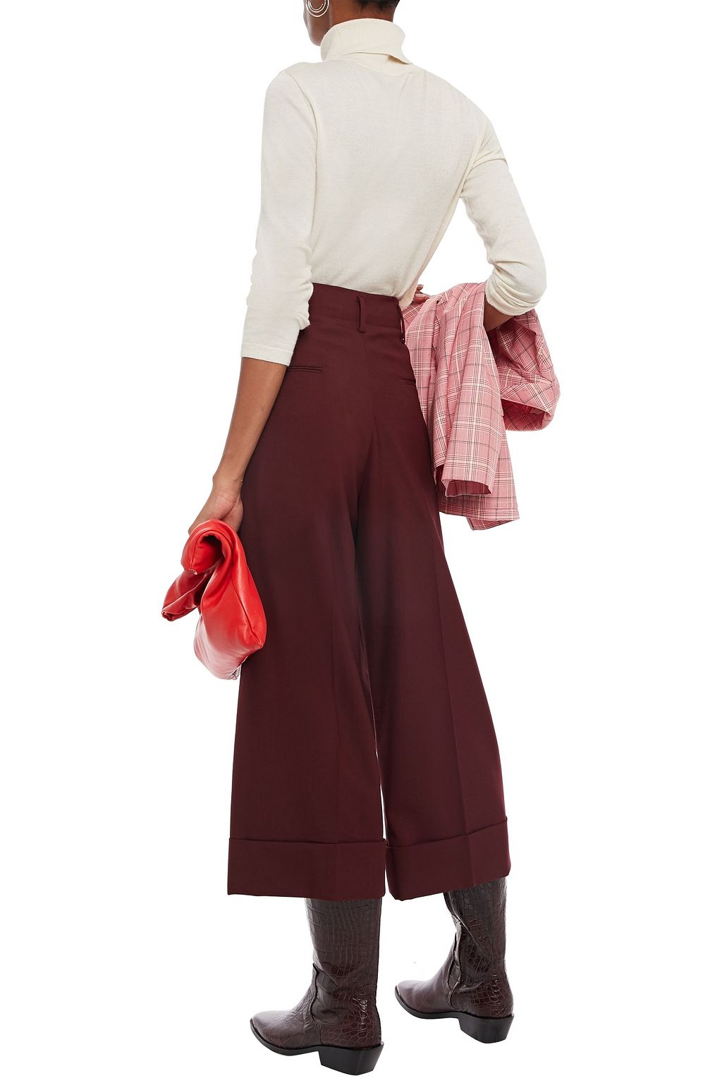 MARNI Wool-crepe culottes