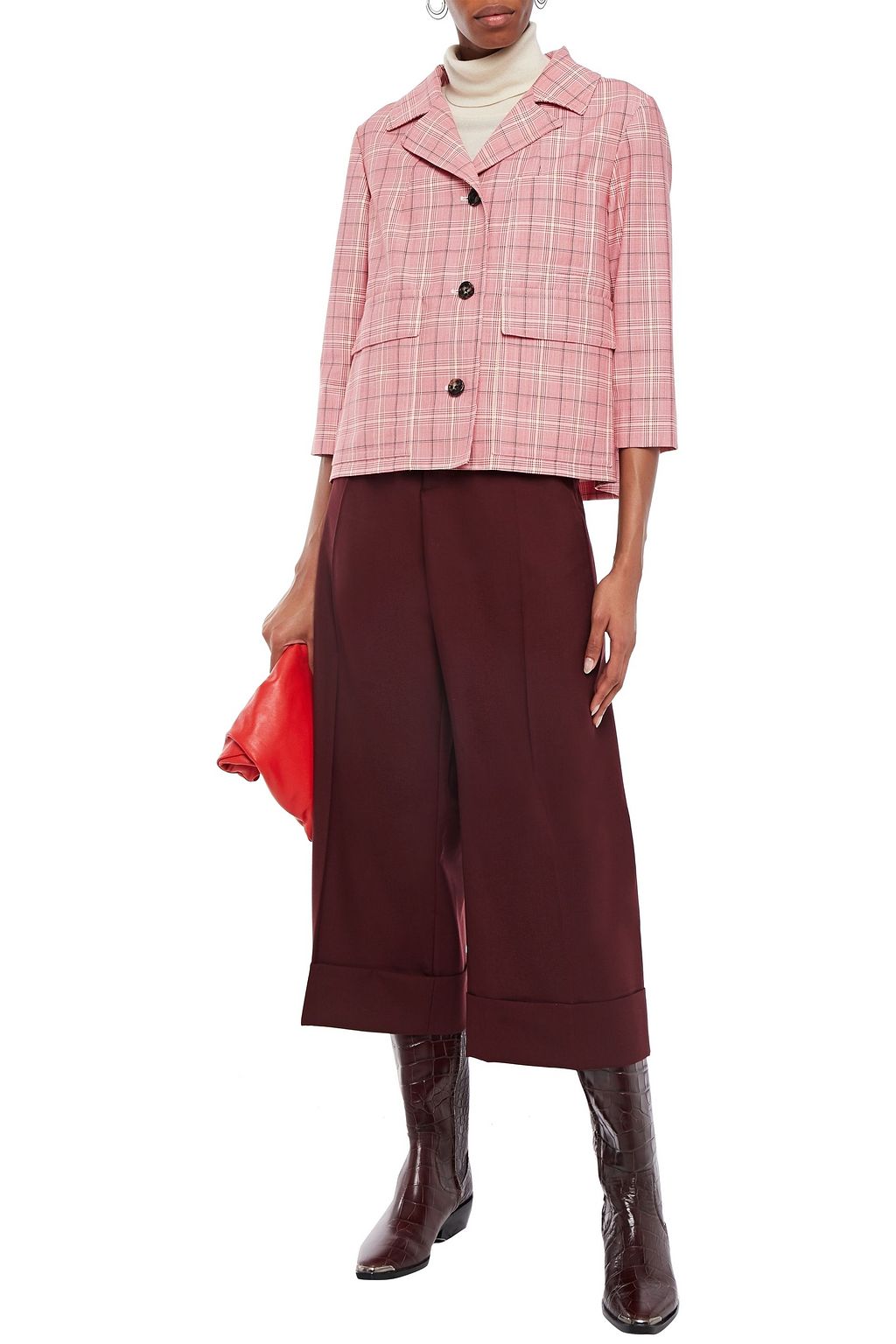 MARNI Wool-crepe culottes