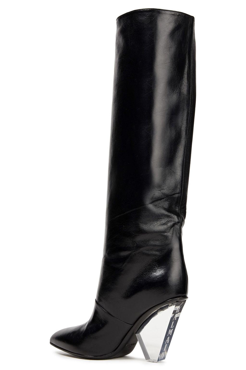 BALMAIN Lila leather knee boots