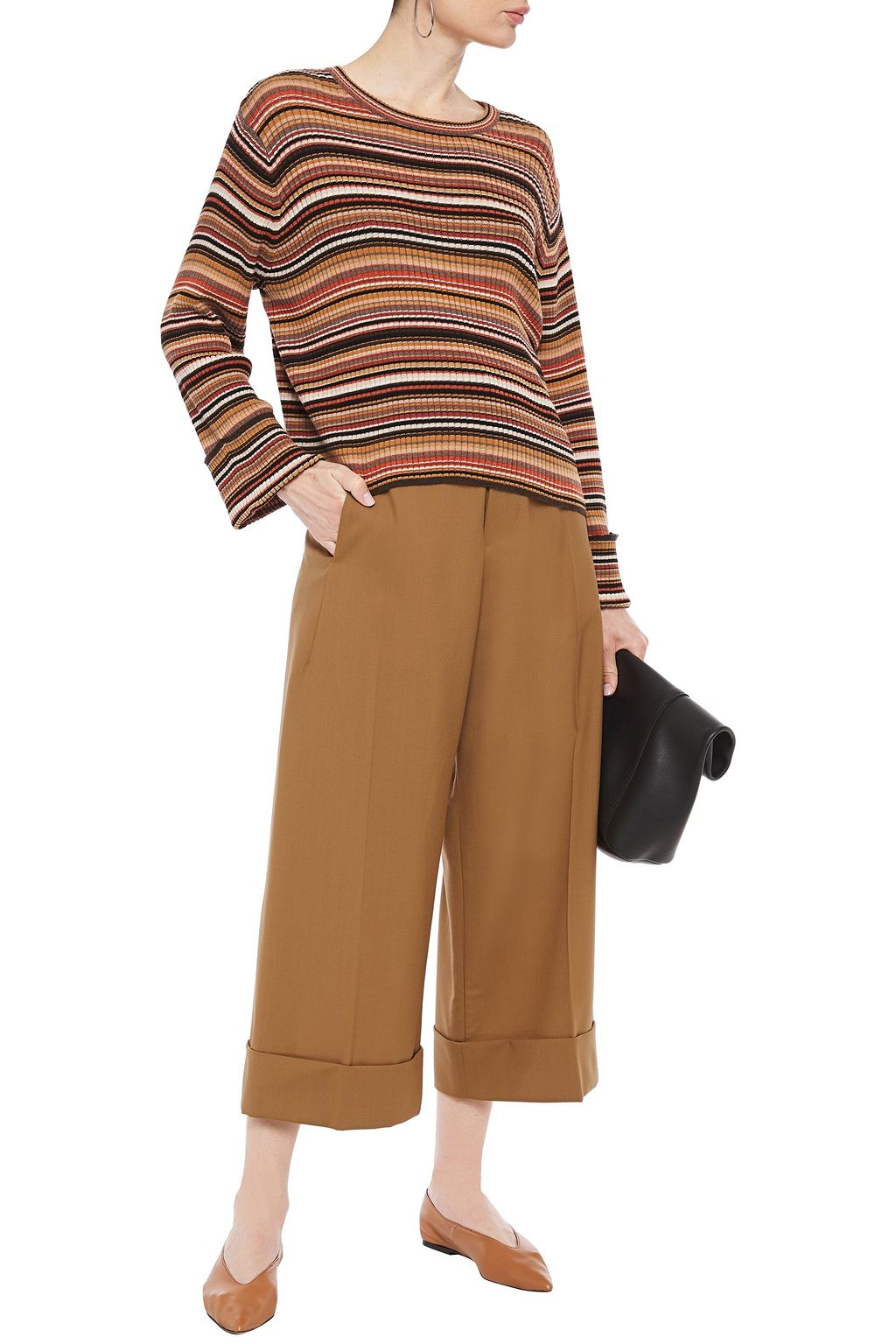MARNI Wool-crepe culottes